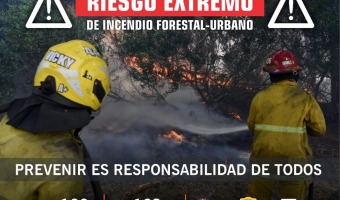 SEMANA CON ALTAS TEMPERATURAS: AUMENTA EL RIESGO DE INCENDIO FORESTAL